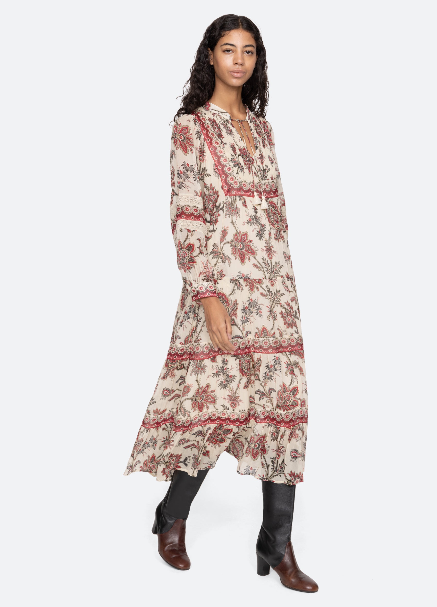 Cassandra Long Sleeve Dress – Elegant & Comfortable
