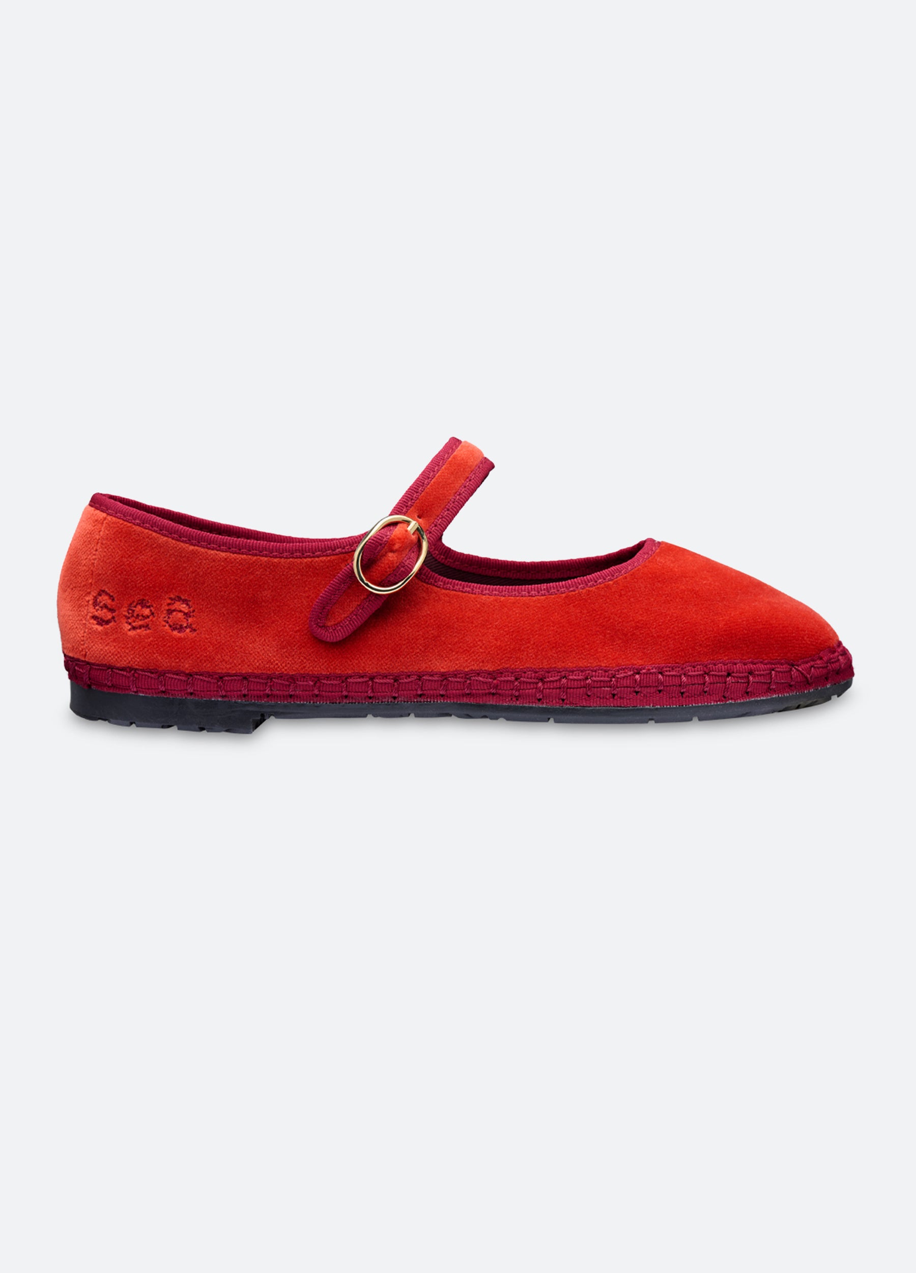 Classic Velvet Mary Jane Flats for Women