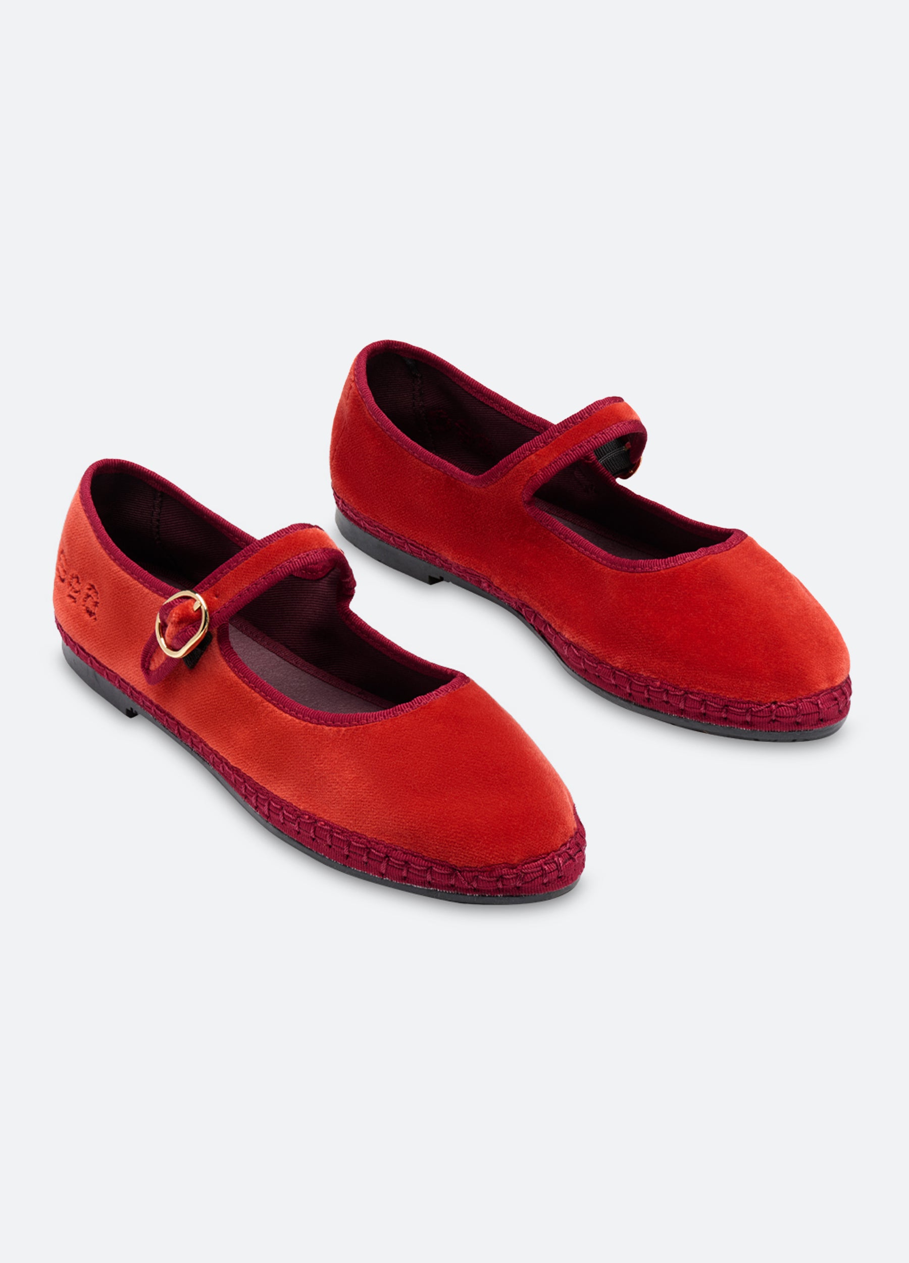 Classic Velvet Mary Jane Flats for Women