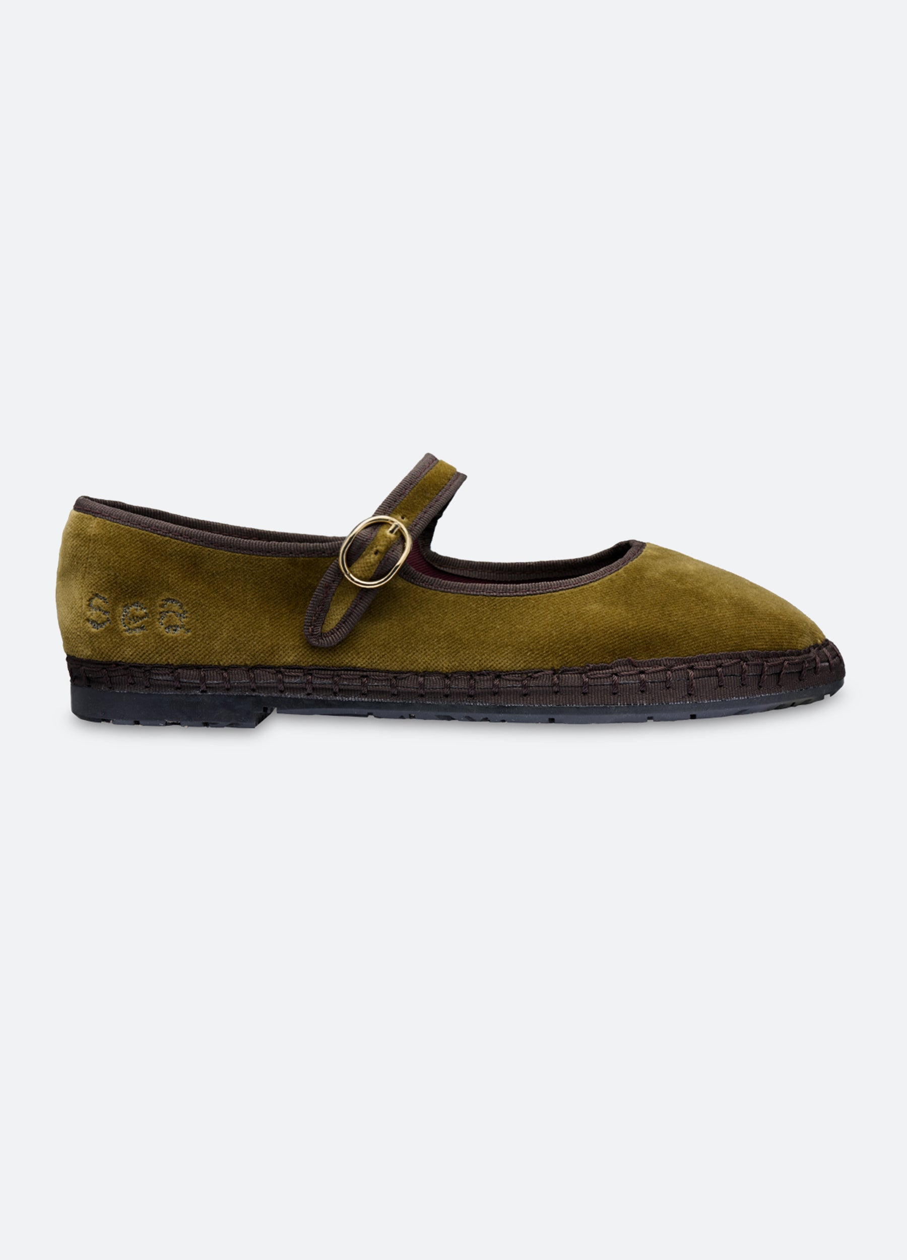 Classic Velvet Mary Jane Flats for Women