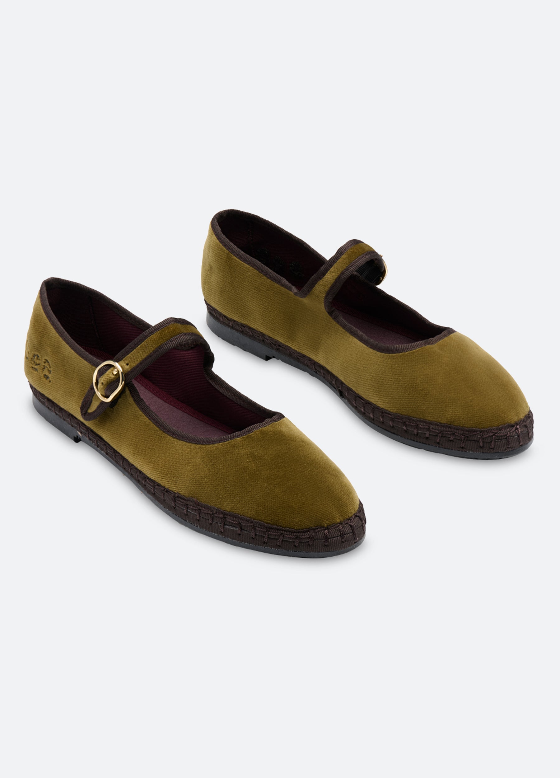Classic Velvet Mary Jane Flats for Women
