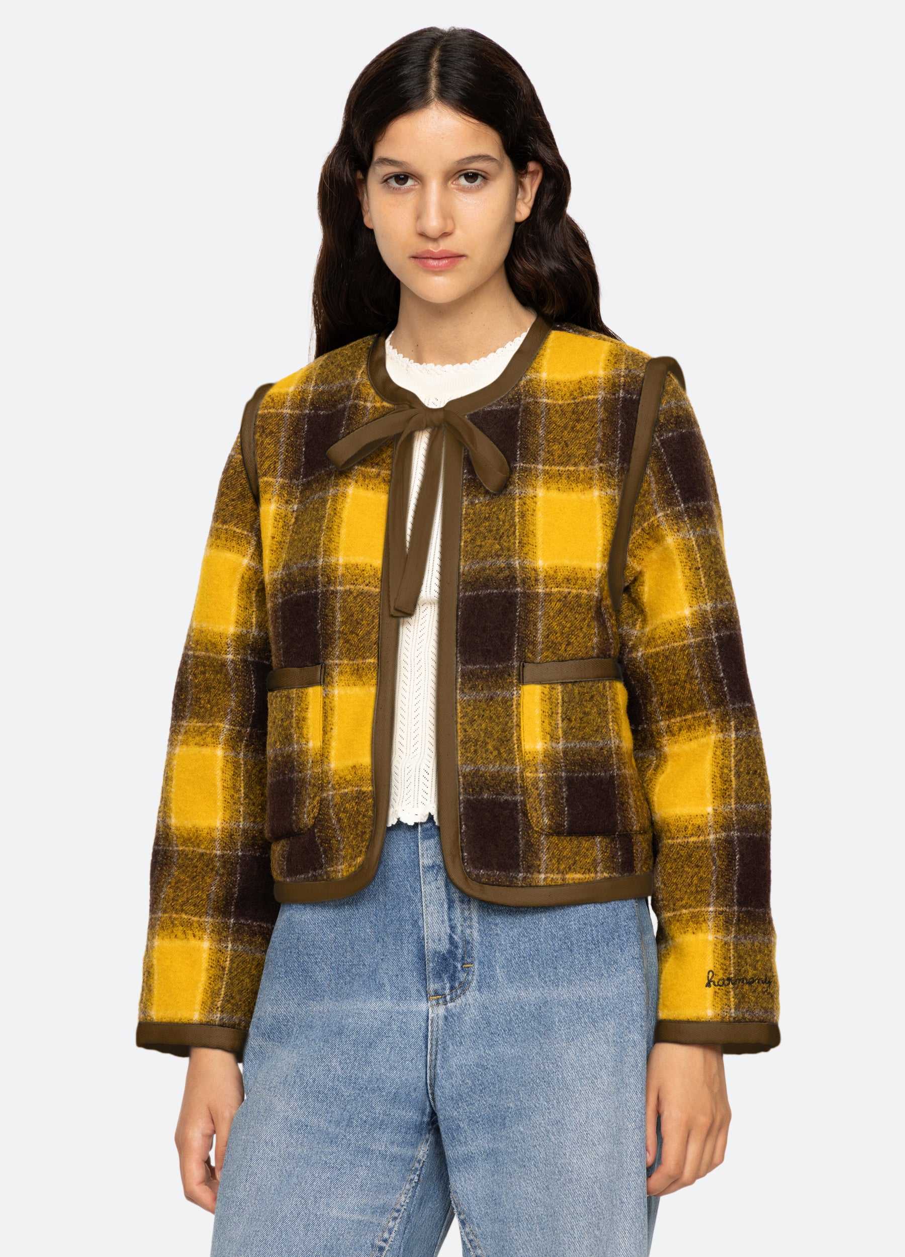 Stylish Amber Tie-Front Jacket for Women