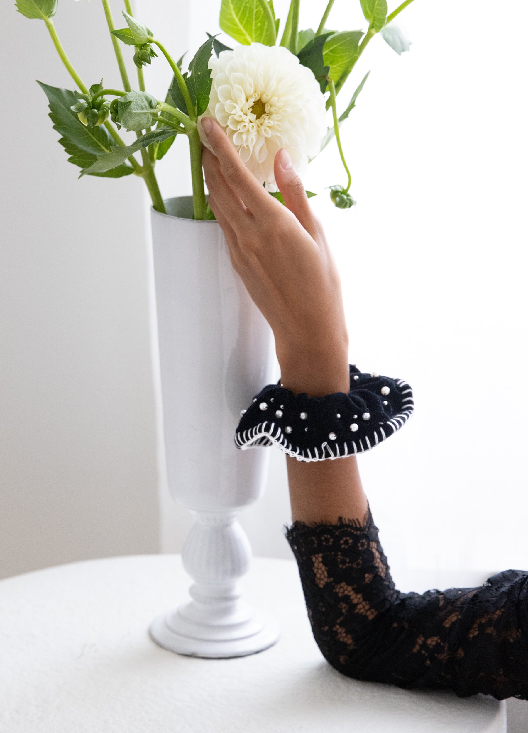 Pearl Hair Scrunchie for Stylish Hold