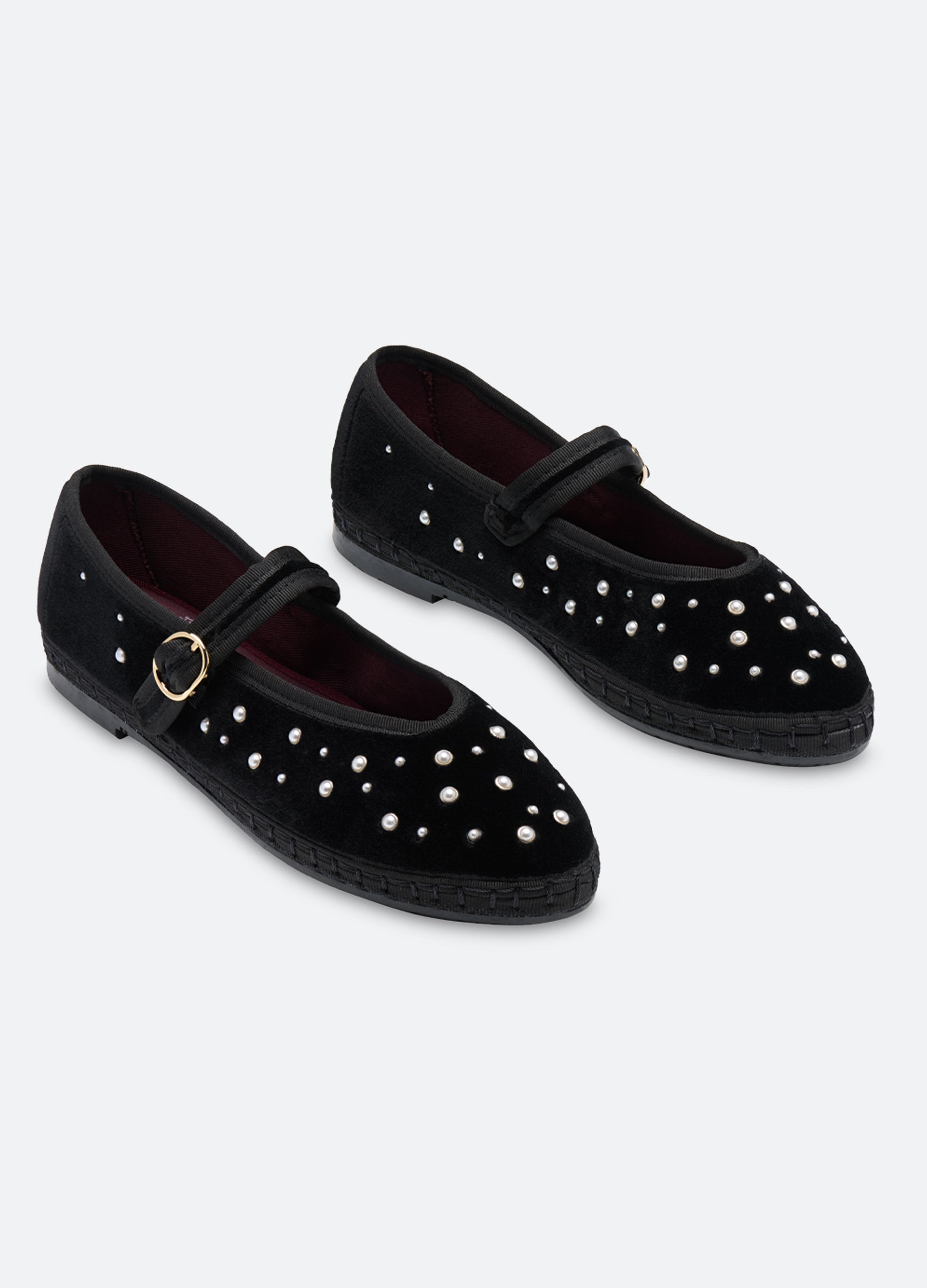 Classic Pearl Mary Jane Ballet Flats